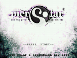 Pier Solar and the Great Architects (beta) Title Screen